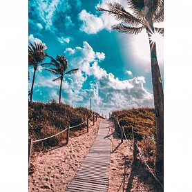 Relaxed Tropical Full Drill 5D Diamond Painting Kit PW453