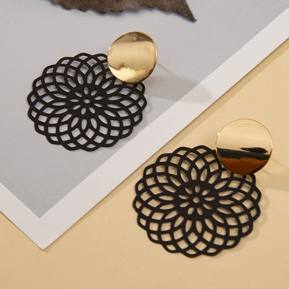 Hollowed-out earrings PWB130