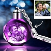 Custom  Photo Crystal Key Chain Ocagon PW338
