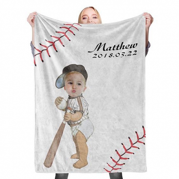 custom photo baby blankets