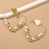 Cute heart shape pearl earrings PWB128