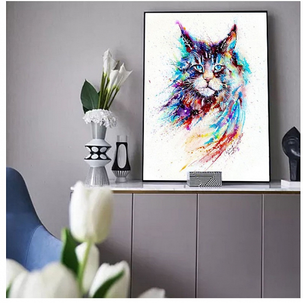 Cute Cat Full Drill 5D Diamond Painting Kit PW492