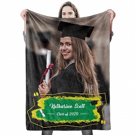 Graduation Class of 2020 Custom Photo Blanket PW210