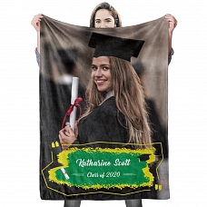 Graduation Class of 2020 Custom Photo Blanket PW210