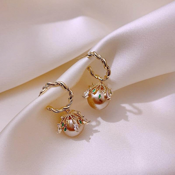 Elegant Ball Shape Drop Earrings PWB262