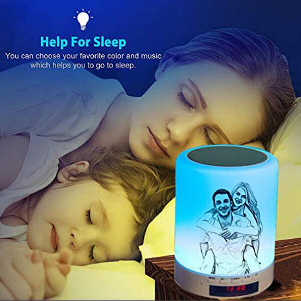 Personalized Bluetooth Music Photo Lamp - Birthday Gift PW041
