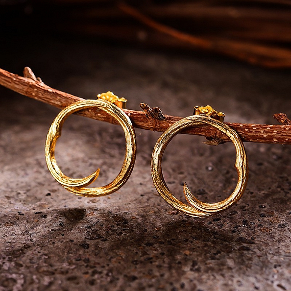 Rose thorns Stud Earrings PWB389