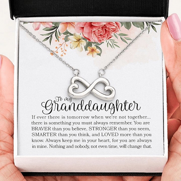 Infinity Heart Necklace- To Granddaughter PWB047