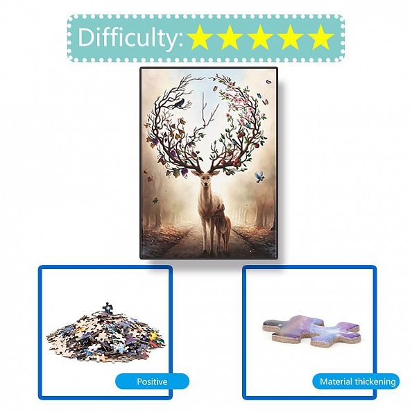 1000pcs Deer -Jigsaw Puzzle(70x50cm) PW584