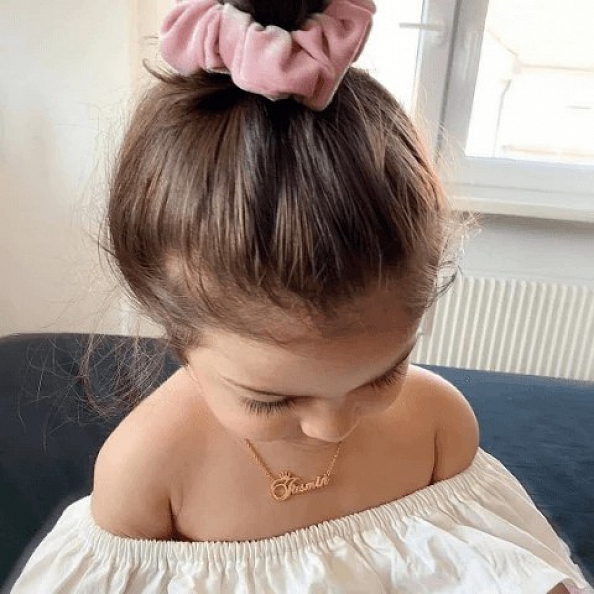 Custom Name Necklace with Crown PW938