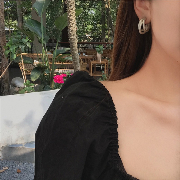 Matte Multi-Layer Earrings PWB030