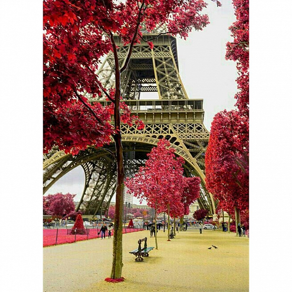 Effel Towel Full Drill 5D Diamond Painting Kit PW454