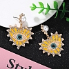 Heart Shape EVIL EYE EARRINGS PWB069