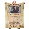 Personalized Custom Wife Blanket Valentine's Blanket Fleece Blanket PW503