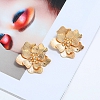 Gold Peony Stud Earrings PWB278