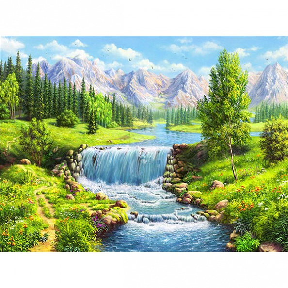 Full Drill 5D Diamond Painting Kit (DIY) -Spring Landscape PW530