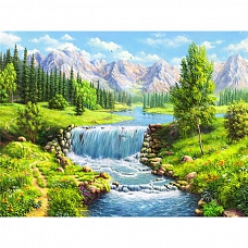 Full Drill 5D Diamond Painting Kit (DIY) -Spring Landscape PW530