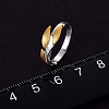 925 Sterling Silver Three-leaves Ring PWB411
