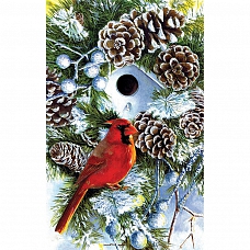Pine Cone and Bird Full Drill 5D Diamond Painting Kit PW468