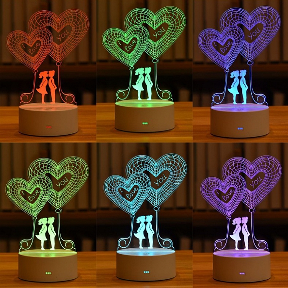 Customized 3D Ferris wheel  Illusion Lamp Gift PW559