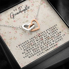 Love Your Granddaughter Interlocking Hearts Necklace PWB108