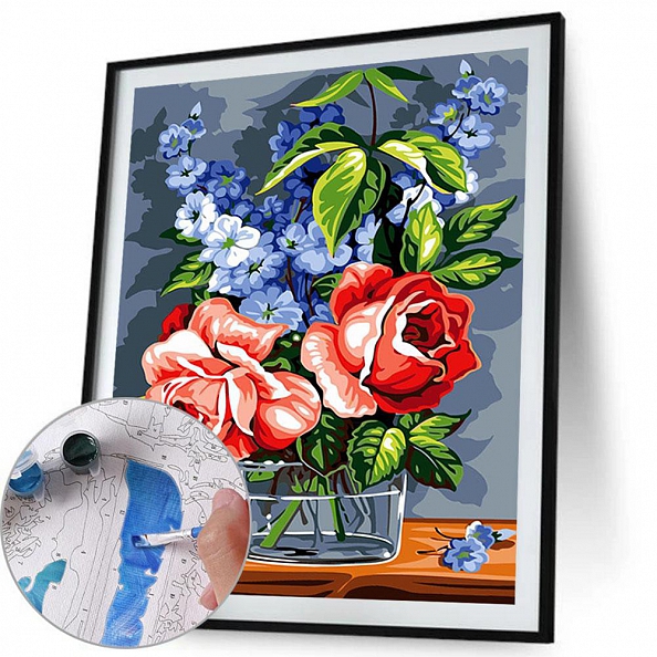 DIY Paint By Numbers Kit(40x50cm) Gorgeous Flower PW769