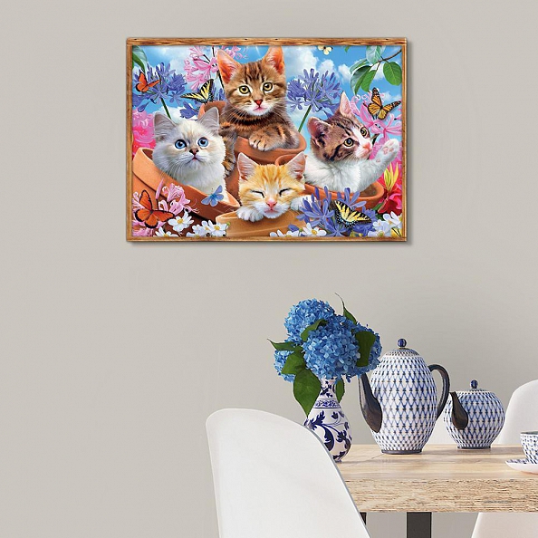 DIY 5 D Full Square Drill Diamond Painting -Cat's Paradise PW728