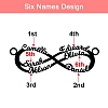 Personalized Infinity Name Necklace Sterling Silver PW906