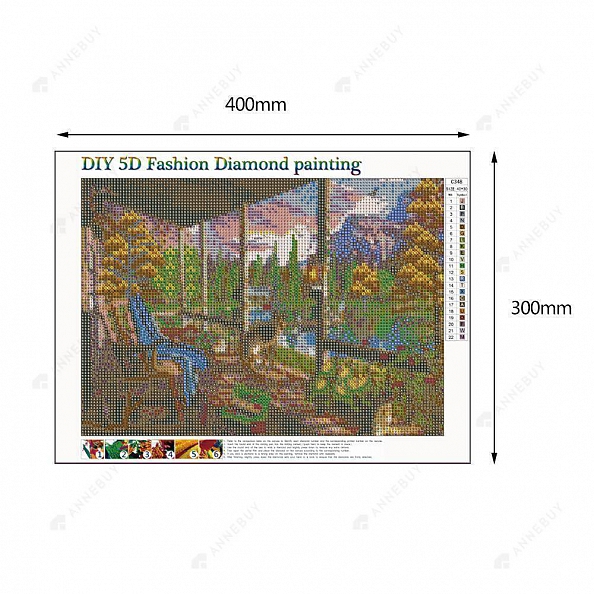 DIY Full Round Drill Diamond Painting - Garden PW713