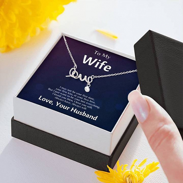 S925 Sterling Silver Love Necklace For Wife PWB349