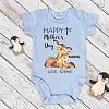 Custom Rabbit Mother's Day Baby Bodysuits PW149