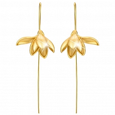 S925 Magnolia Dangle Earrings PWB400