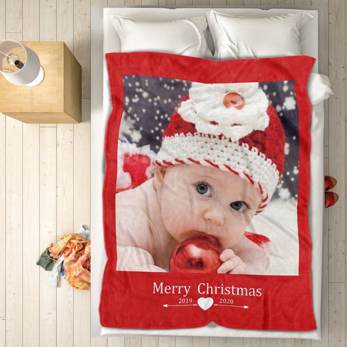 Custom Baby Photo Blanket Christmas PW143 Personalized Gift PromiseIn