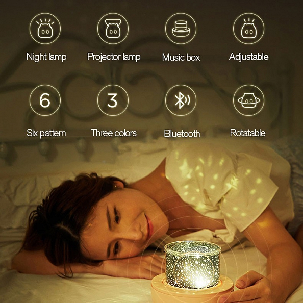 Personalized Photo LED Night Light Projector PW201