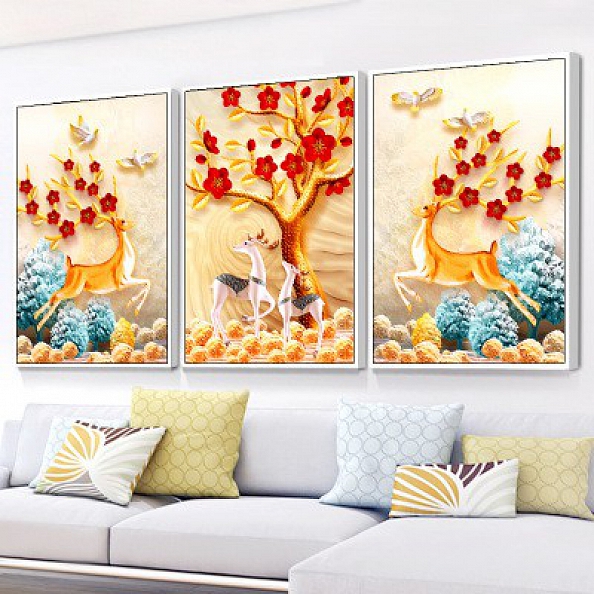 DIY Full Round Drill Diamond Painting - Deer PW821