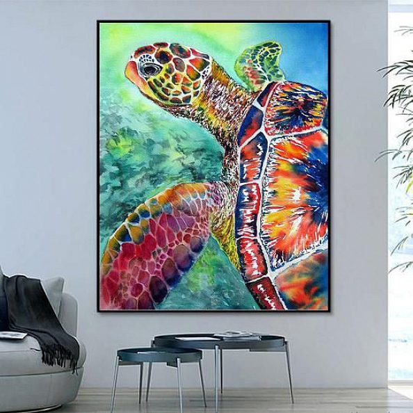 Animal Turtle Paint By Numbers Kits PW108