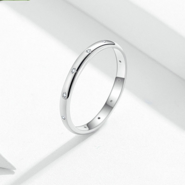 Minimalist Star Engraved Ring PWB448