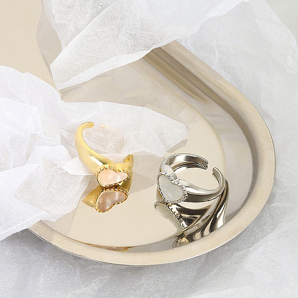 Elegant Heart-shaped Pear Ring PWB490