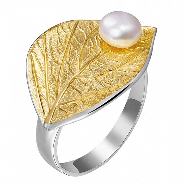Peal Leaf Ring PWB249