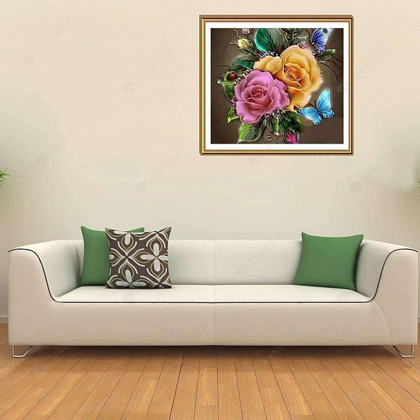 5D Full Drill Diamond Painting-Charming Flowers PW726
