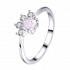 Opal & Crystal Paw Ring PWB315