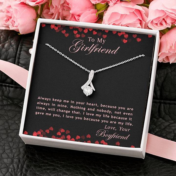 To My Girlfriend Necklace Valentine's Day Gift PWB322