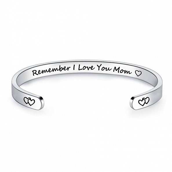 REMEMBER I LOVE YOU Family Cuff Bangle PWB432
