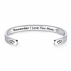 REMEMBER I LOVE YOU Family Cuff Bangle PWB432