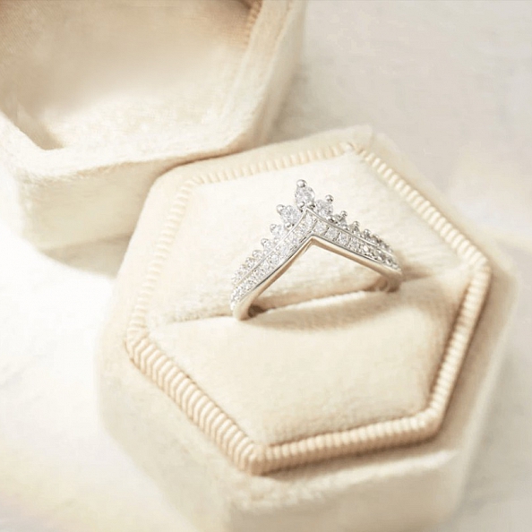 S925 TIARA RING -TO MY BADASS GRANDDAUGHTER PWB209