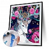 DIY Paint By Numbers Kit(16x20in40x50cm)-Flower Deer PW794