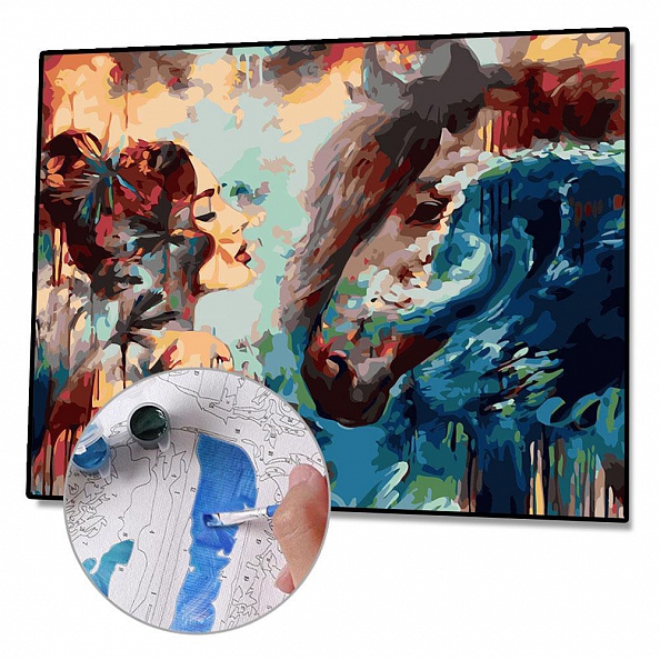 Paint By Numbers Kit(40x50cm) Beauty Horse PW787