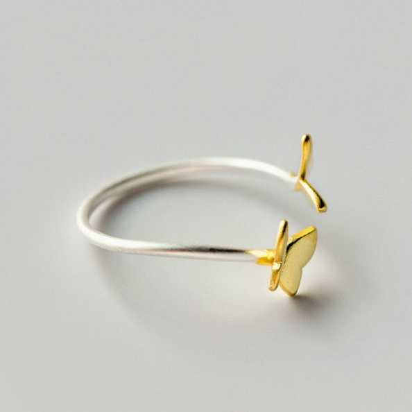 BUTTERFLY RING & NECKLACE SET PW840 