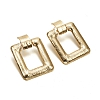 Rectangle gold plated earrings PWB156