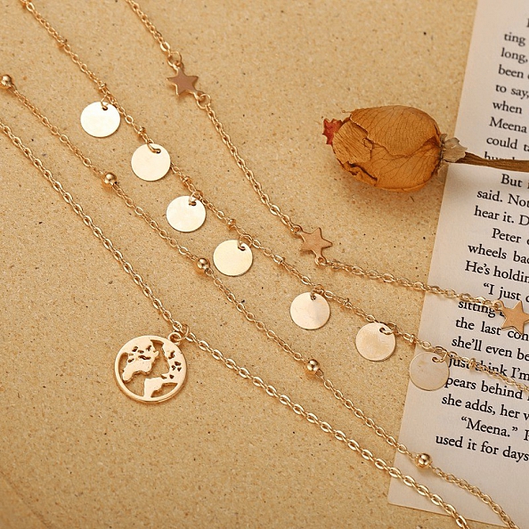 Fashion multi-layer necklace PWB065